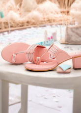 Black Block Heel Kolhapuri