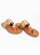 Amber Glow - Flat kolhapuri