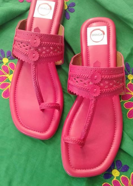 Fuschia Flat Kolhapuri