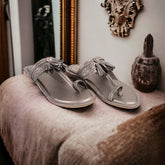 Metallic Tassels Flat Kolhapuri