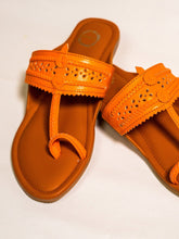 Orange and Brown Flat Kolhapuri