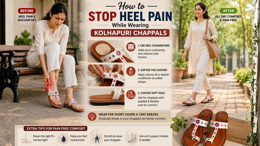 How to Stop Heel Pain While Wearing Kolhapuri Chappals