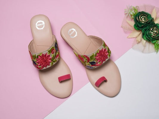 Flower Girl Heel Kolhapuri