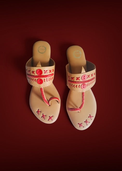 Red Oasis - Tan Brown Wedge Heel