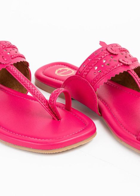 Fuschia Flat Kolhapuri