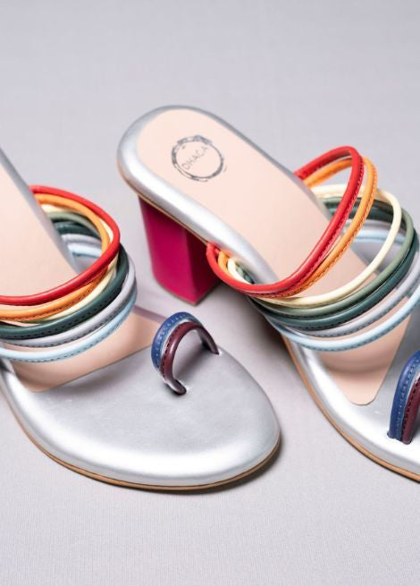 Rang - Multi color Block Heel