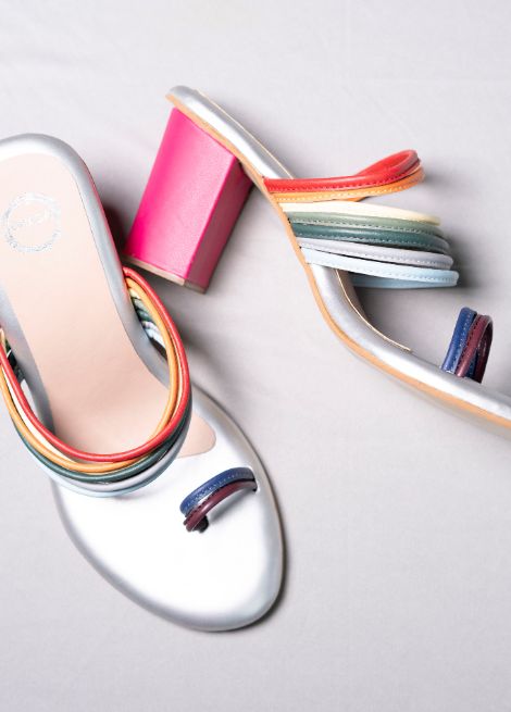 Rang - Multi color Block Heel