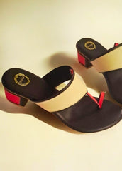 Urban Pop - Bold color  Block Heel Kolhapuri