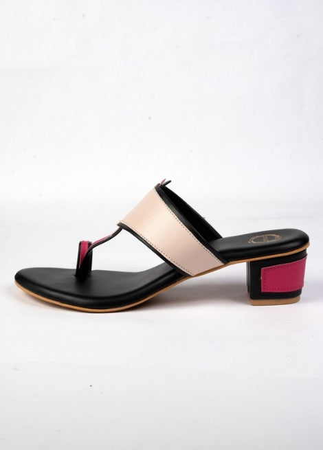 Urban Pop - Bold color  Block Heel Kolhapuri