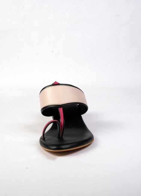Urban Pop - Bold color  Block Heel Kolhapuri