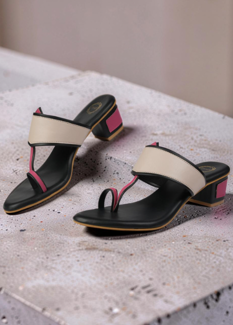 Urban Pop - Bold color  Block Heel Kolhapuri