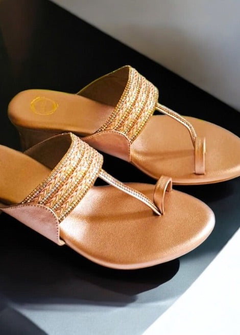 Noorani Blush - Rose gold Heel