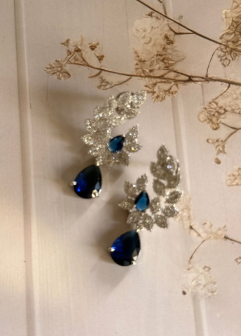 Celeste Azure Drop Earrings