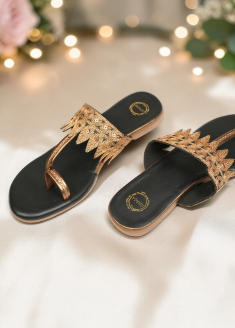 Dhaga Meher Flats - Black Kolhapuri