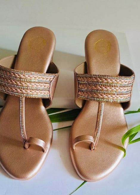 Noorani Blush - Rose gold Heel